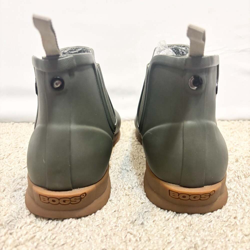 Bogs Sweetpea II Chelsea Women's Waterproof Rain Boots Size 9 Faux Fur Lining - Picture 3 of 8